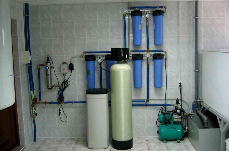 установка системы очистки воды
